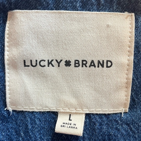 Lucky Brand Demin/Chambray Shirt button-down Size-L - Picture 6 of 11